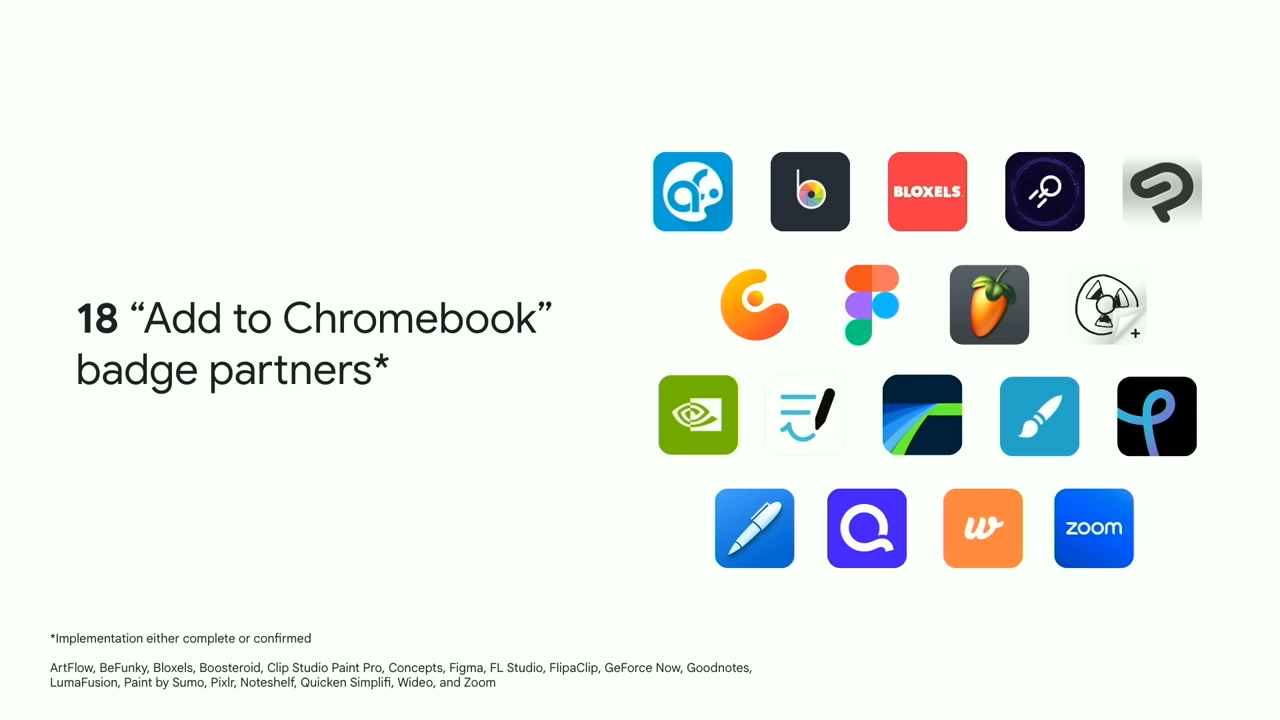 Clip Studio Paint recognized by Google as optimized for Chromebooks　―　Gets “Add to Chromebook” badge