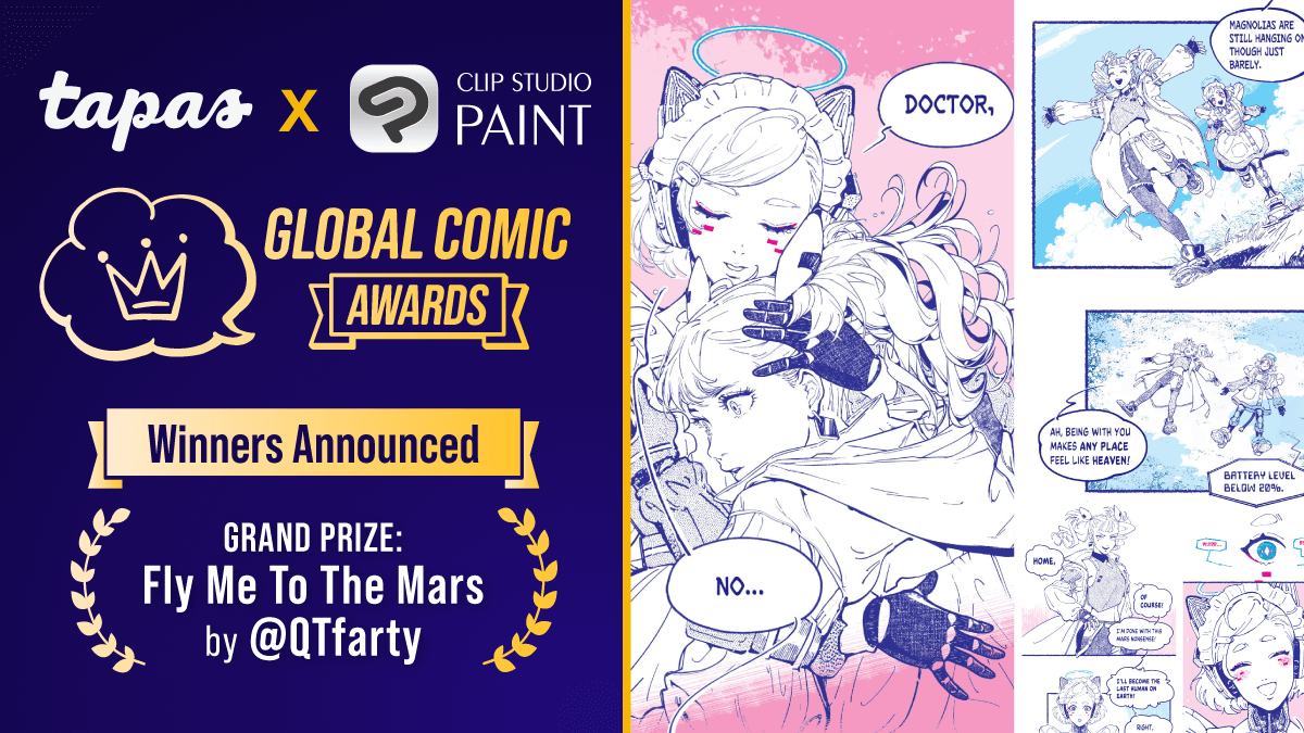 Winners of Tapas x Clip Studio Paint Global Comic Awards Announced!